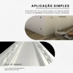 Rodapé Poliestireno 20cm Branco - Imagem 6